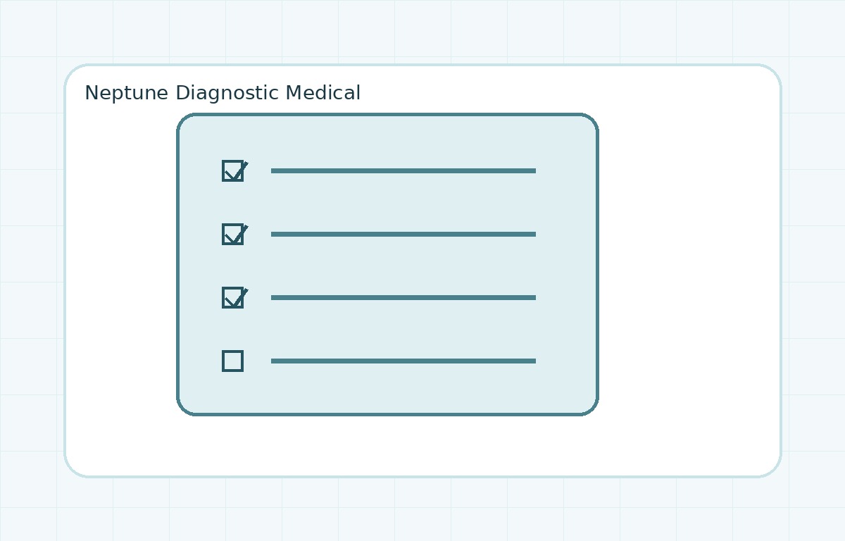 Screening test information and questions checklist